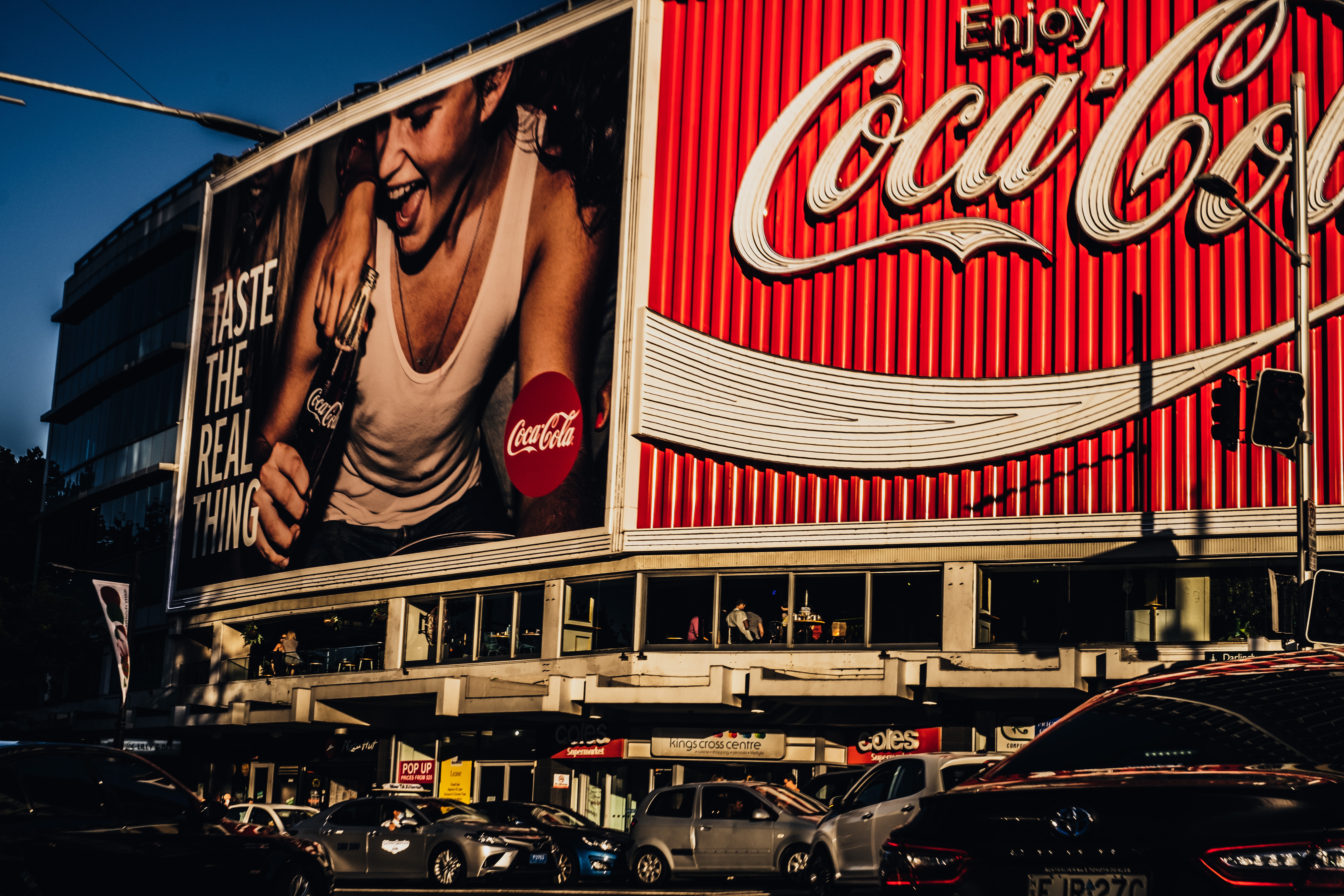 Coca Cola branding on bill board: top ten brands of the year